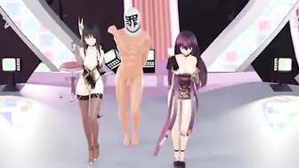 【MMD R-18 year old SEX DANCE】HOT EXTREME SEX 3 WAY HUGE PERVERSE BUTT ROUGH SEX 激しいセックス [MMD]