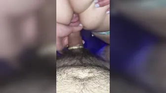 Cutie milf blows booty juice getting cum galore