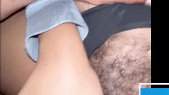 Bushy Black cougar vagina just feels better