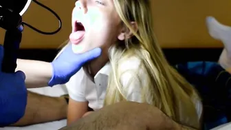 19 year mature Molly Mae drinks spit and cum of creepy older bro Joe Jon I feel like Im being