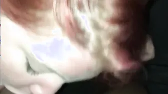 Inked white BBW Sucking Off penis and big black dick Doggy fucking
