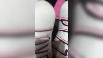 Kinky white socks (sockjob)