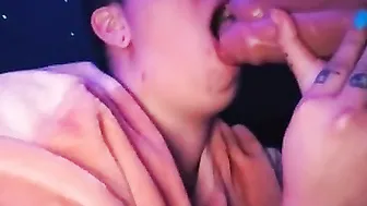 Sucking Off my Triple Dick Sex Toy  bbcs