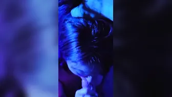 Dancer blows my penis and getting a facial backstage