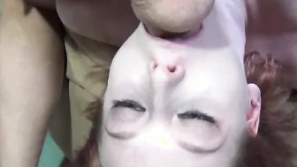 red head beauty getting her sweet face fuck