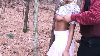 Walking Then Screwed Missionary Inside Dirt Into Outdoors By Stepdad While Sheisnovember Legs Stretched Apart