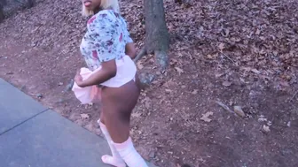 Walking Then Screwed Missionary Inside Dirt Into Outdoors By Stepdad While Sheisnovember Legs Stretched Apart