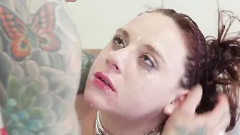 Feeble slave throat nailed then anally toyed