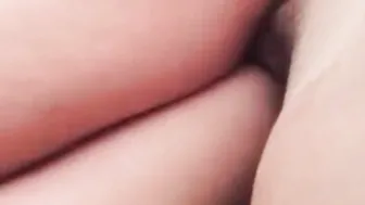 Fucking my GF snatch. babe messy cummed