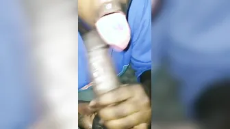 LONG SLOPPY TONGUE WORSHIPPING HUGE FAT PENIS
