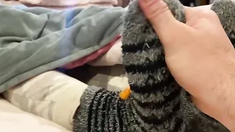 ADORABLE SOCKS SMELLY TOES LICKING FOOT