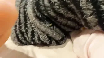 ADORABLE SOCKS SMELLY TOES LICKING FOOT