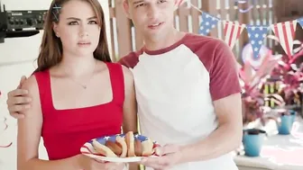 Stepbrother gets his gigantic rough on jerked and blown by his stepsister