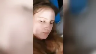 Stunning cunt with mouth facial