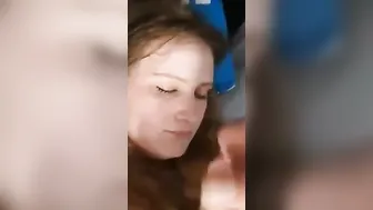 Stunning cunt with mouth facial