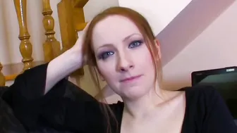 Redhead Babe Gives Anal Lessons to Her Husband - Home Schooling Sex