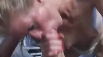 Tall blonde cougar with nice titties getting her cunt nailed