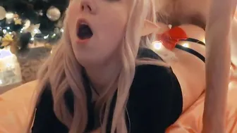 Sexual sis getting anal plowed for Xmas