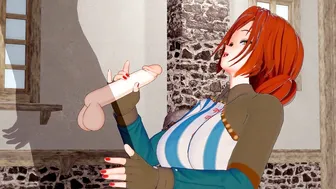 The Witcher Triss Merigold is a tavern bimbo (3D PORN)