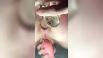 women inside nurse outfit fucks her tight asshole (closeup 4k)