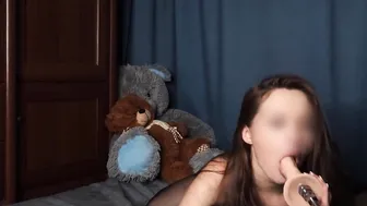 Anal with plowed machine. Booty to mouth
