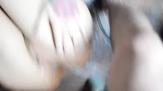 the women is poured milk inside anal