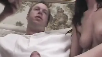 Devils porn video – Dark Haired devil women and blonde angle beauty share guys rough