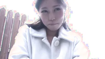 Japanese woman Misaki Yoshimura blows penis uncensored
