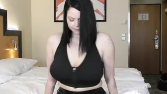Gigantic natural Jugs cougar Shione Cooper Jumping and Drooping Boobies