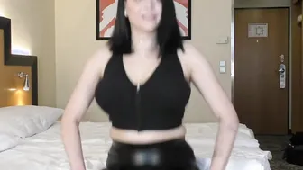Gigantic natural Jugs cougar Shione Cooper Jumping and Drooping Boobies