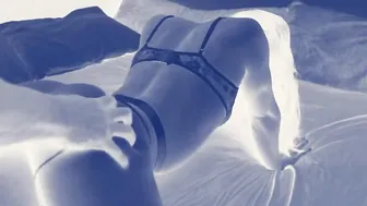 My Friends mistress wanted some action on my bed Turned On white cunt with mouth getting cunt screwed inside G String