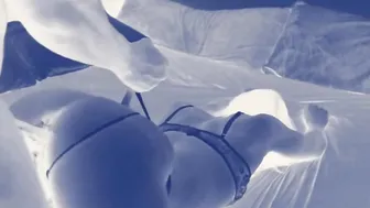 My Friends mistress wanted some action on my bed Turned On white cunt with mouth getting cunt screwed inside G String