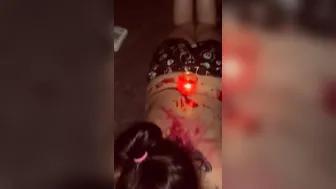 Wax covered punk mom blows bfs penis