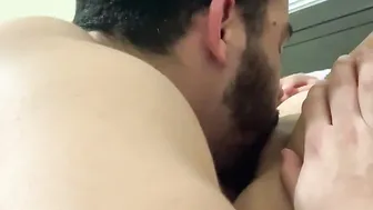 Daddy eating twat