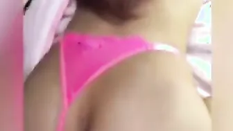 Needy black skank getting creampied from behind