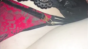 hot blonde into underwear getting blindfolded jizzed surprise