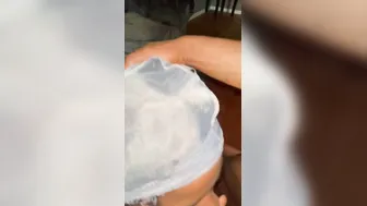 babi k blowing big black dick for hair done- comment PURR for yes