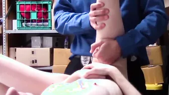 Blonde small 18 year old Catarina Petrov Shoplifter dig Gets Her Vagina Eaten Out
