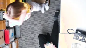 Blonde small 18 year old Catarina Petrov Shoplifter dig Gets Her Vagina Eaten Out