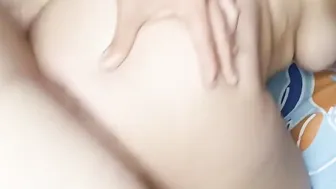 No satisfy no My booty hurts a lot uncle I tell him and he leaves my booty full of milk