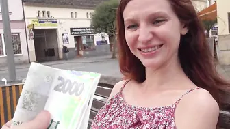 CzechStreets - beauty Russian women has an orgasm into outdoor