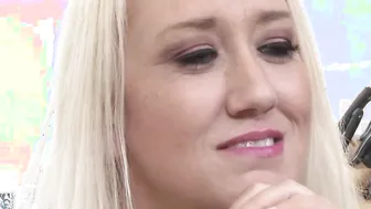 Blonde Cutie Alana Evans Comforts Her Neighbors