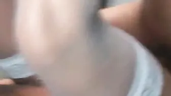 See fake titty mom got on the floor and suck