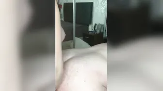 Pregnant British skank fists and fucks husbands booty