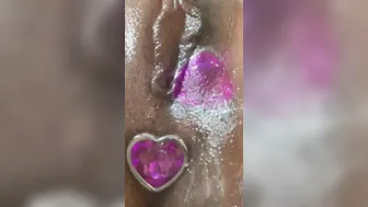 Showing off my Purple Heart ass plug