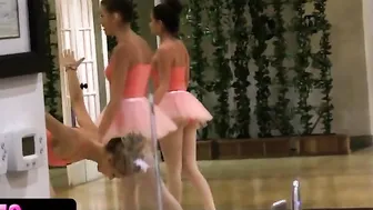 Goddess Ballerinas Getting Dirty On Dance Studio