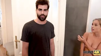 HUNT4K. women is shocked but still gets pounded by 1-time