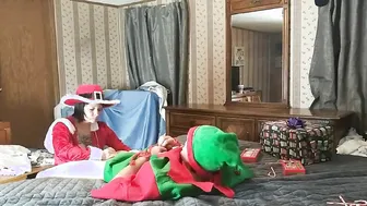 Mrs Claus after Christmas Pegging