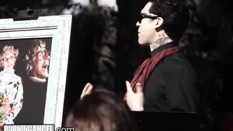 She Seduces A DILF Inside Fucking Her During A Funeral