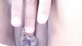 Clitoris showing off solo 18 yo Little Lupe Hottie finger fuck her cunt